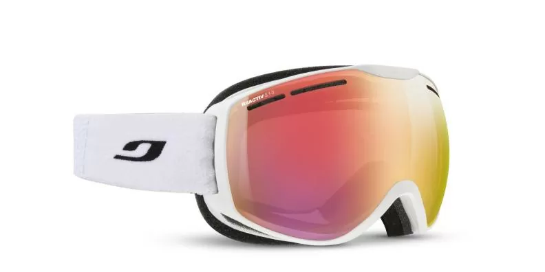 Julbo Skibrille Fusion - weiß, reactiv 1-3 high contrast, rot