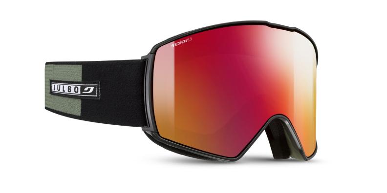 Julbo Skibrille Launcher - grün / schwarz, spectron 3, rot