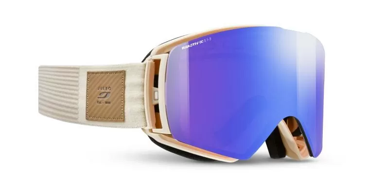 Julbo Skibrille Launcher - beige, reactiv 1-3 glare control, zinnoberrot