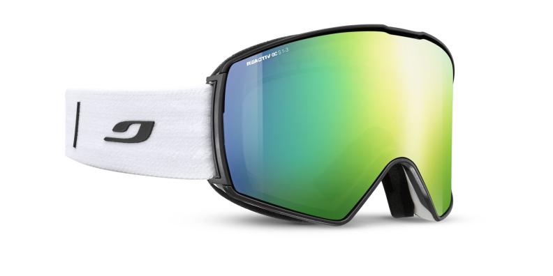 Julbo Skibrille Launcher - weiß, reactiv 1-3 glare control, zinnoberrot