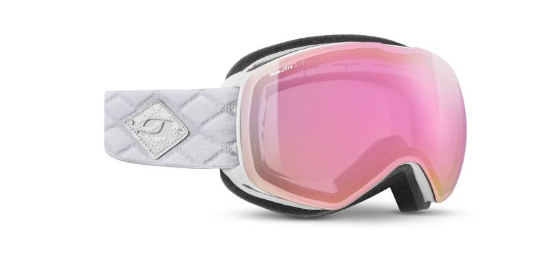 Julbo Skibrille Proxima - weiß, reactiv 1-3 high contrast, rot