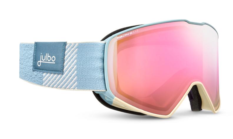 Julbo Skibrille Cyrius-X - hellblau / beige, zinnoberrot