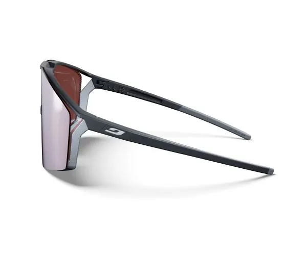 Julbo Sports Glasses Edge - dark grey / chrome grey, vermilion