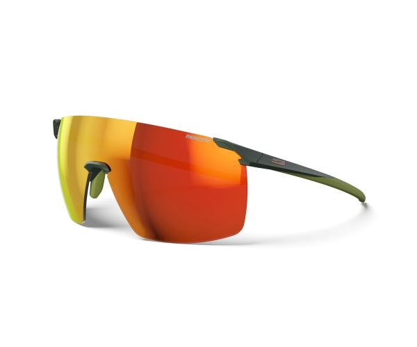 Julbo Sportbrille Faster L - grün army, gelb