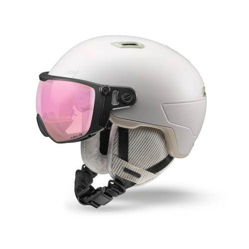 Julbo Skihelm Globe Evo - weiß / beige, rot