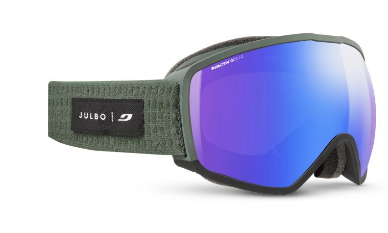 Julbo Skibrille Hit - dunkelgrün / schwarz, zinnoberrot