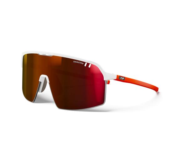 Julbo Sportbrille Intensity - weiß / neonorange, hell