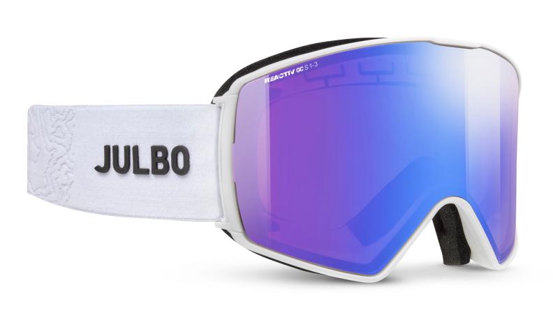Julbo Skibrille Launcher - weiß, zinnoberrot