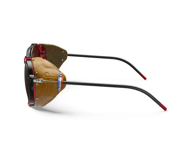 Julbo Sonnenbrille Legacy - schwarz durchscheinend / rot / braun, braun