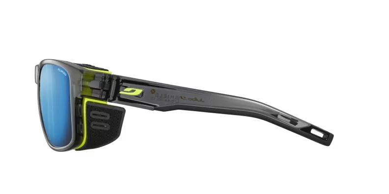 Julbo Sportbrille Shield M Ocean Master - schwarz durchscheinend glänzend / gelb, braun