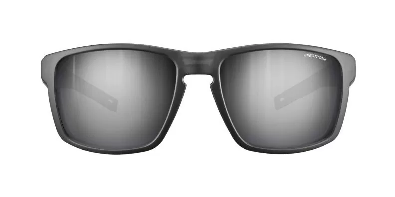 Julbo Sportbrille Shield - dunkelgrün durchscheinend / dunkelgrün / orange, braun