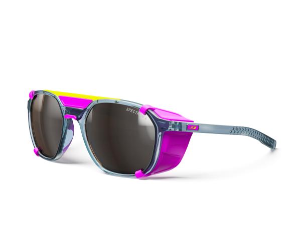 Julbo Sportbrille Slack Cover - blau durchscheinend glänzend / rosa, braun