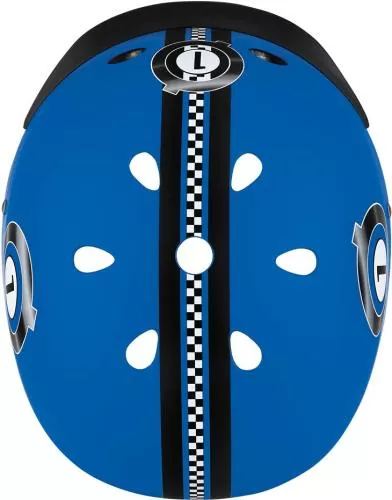 Globber Kinderhelm Elite Lights - navy blue racing