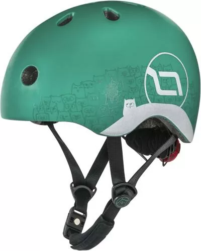 Scoot and Ride Kinderhelm reflective XXS-S - forest