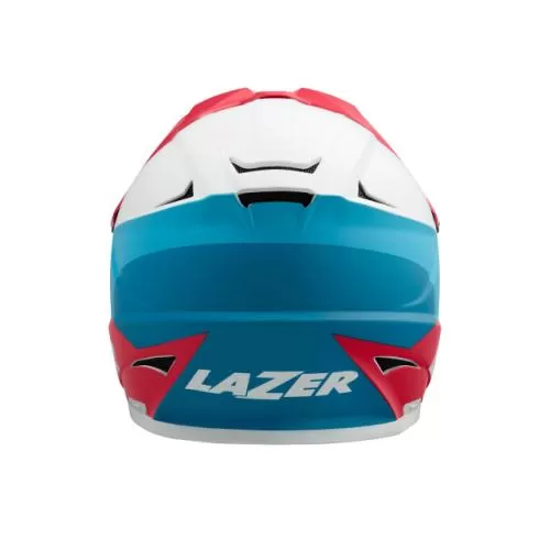 Lazer Phoenix+ Bike Helmet - Matte White Blue Red