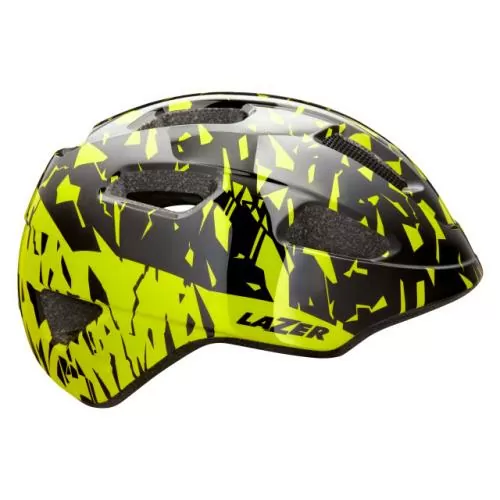 Lazer Velohelm Nutz - Black Flash Yellow