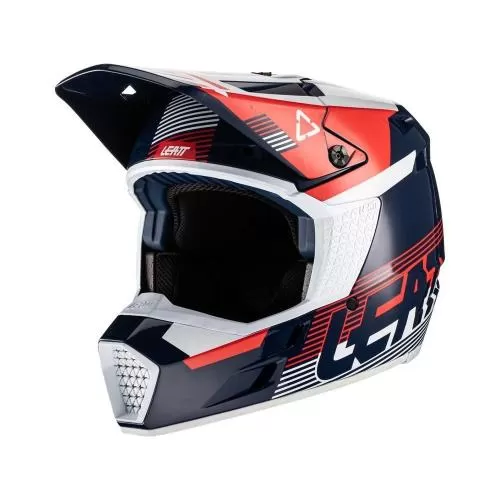 Leatt 3.5 Jr. V22 Graphic Motocross Helmet - blue-white-red
