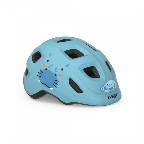 Met Bike Helmet Hooray - Pale Blue Hippo, Glossy