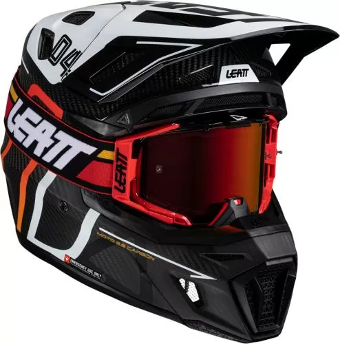 Leatt Helmet Kit Moto 9.5 V25 carbon - weiss Leatt Helmet Kit Moto 9.5 V25 carbon - weiss