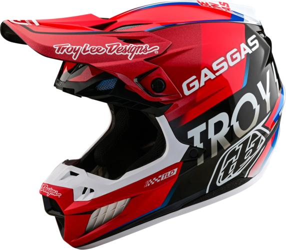 Troy Lee Designs SE5 ECE Composite Helmet - GASGAS Fumes - rot-schwarz