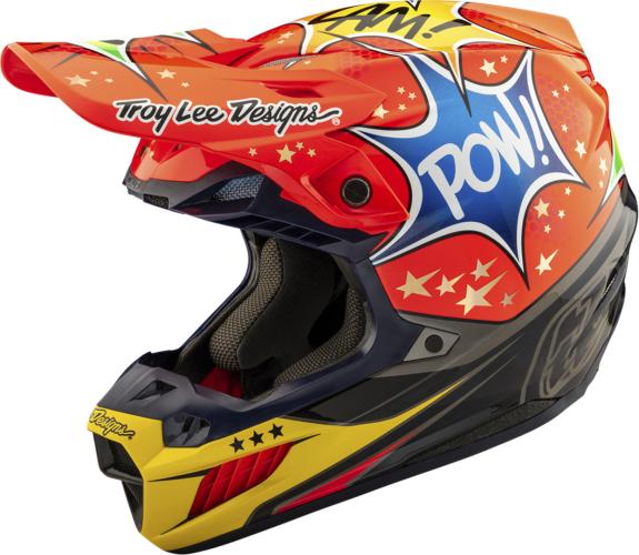 Troy Lee Designs SE5 ECE Composite Helmet - Cosmic Explosion - rot