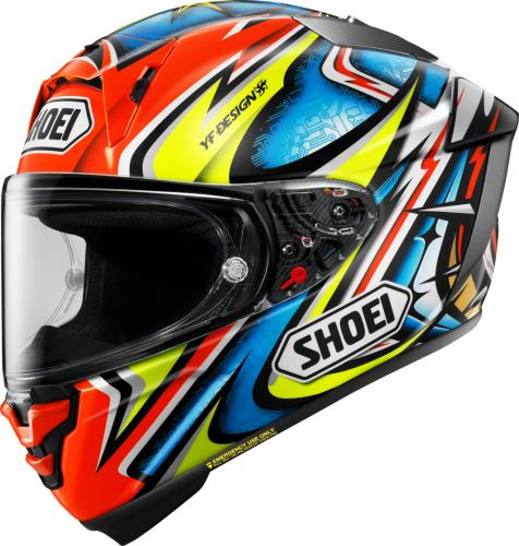 SHOEI Integralhelm X-Spirit Pro Daijiro TC-1 - rot-blau-gelb