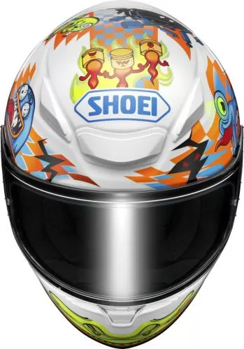 SHOEI Integralhelm NXR2 Yago TC-2 - weiss-orange-hellblau