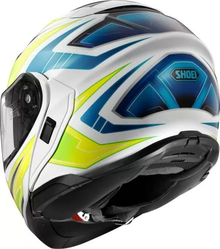 SHOEI Flip-up Helmet Neotec 3 Anthem TC-3, - white-light blue-neon yellow