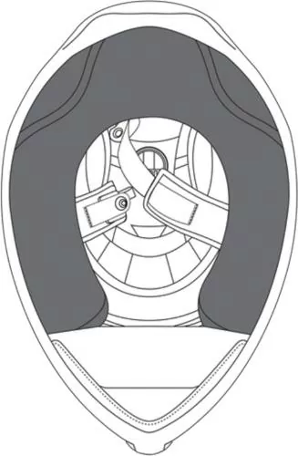 AGV Wangenpolster Pista GP RR - grau l