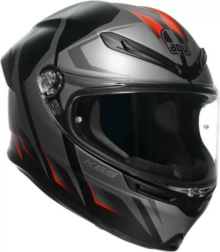 AGV Integralhelm K6 S Karve matt - schwarz-grau-rot