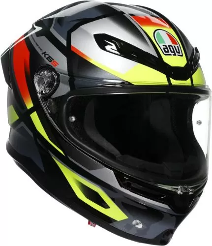 AGV Integralhelm K6 S Erazer - schwarz-rot-gelb