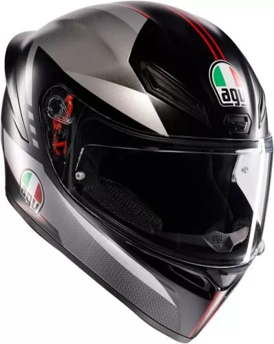 AGV Integralhelm K1 S Fastlap - schwarz-grau-rot