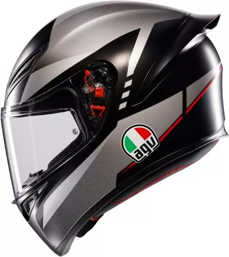 AGV Integralhelm K1 S Fastlap - schwarz-grau-rot
