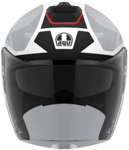 AGV Jethelm Irides Trieste - schwarz-weiss-rot