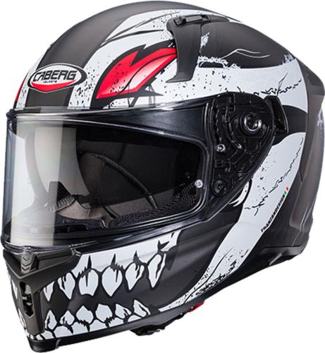 Caberg Integralhelm Avalon X - Punk matt schwarz-weiss-rot