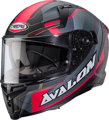 Caberg Integralhelm Avalon X - Optic matt schwarz-grau-rot