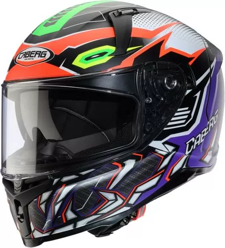 Caberg Full Face Helmet Avalon X - Gurkha black-grey-orange fluo