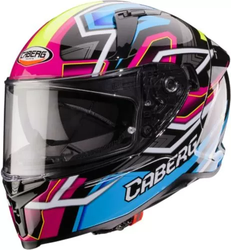 Caberg Avalon X full-face helmet - Brama black-yellow-fuchsia-blue