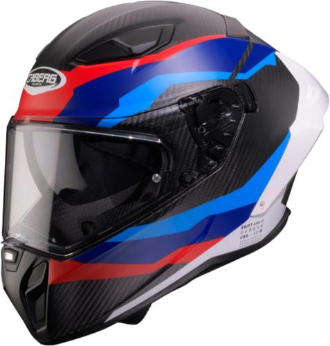 Caberg Integralhelm Drift Evo II - carbon matt Msport matt schwarz blau rot