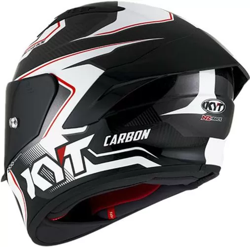 KYT Full-Face Helmet NZ-Race Carbon Competition - carbon-white-red