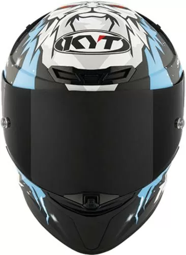 KYT Integralhelm TT-Revo Masia Replica Winter Test - schwarz-blau-weiss
