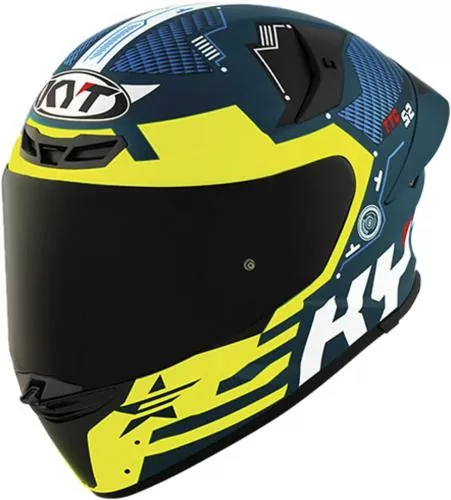 KYT Full Face Helmet TT-Revo Fuselage - yellow-blue-black