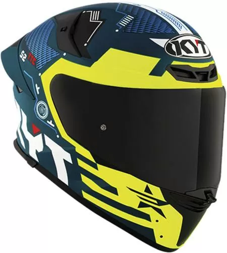 KYT Full Face Helmet TT-Revo Fuselage - yellow-blue-black