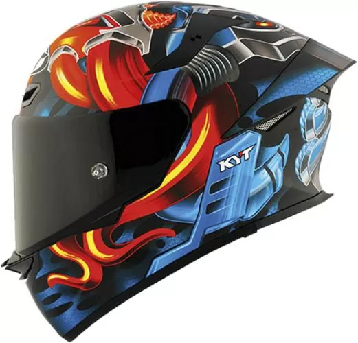 KYT Full Face Helmet TT-Revo Magnet - black-red-blue