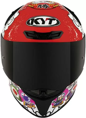 KYT Integralhelm TT-Revo Sushi Time - rot-schwarz-weiss