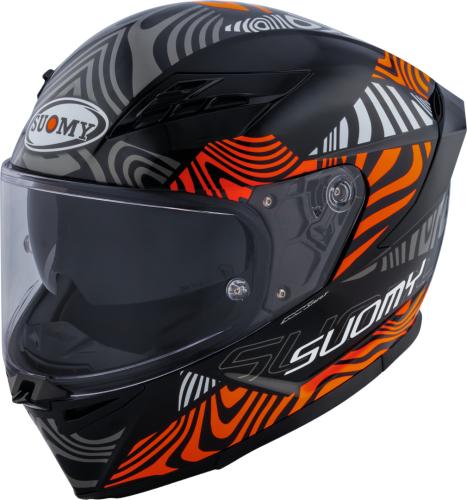 Suomy Integralhelm Stellar 2 Molten - schwarz-orange-weiss