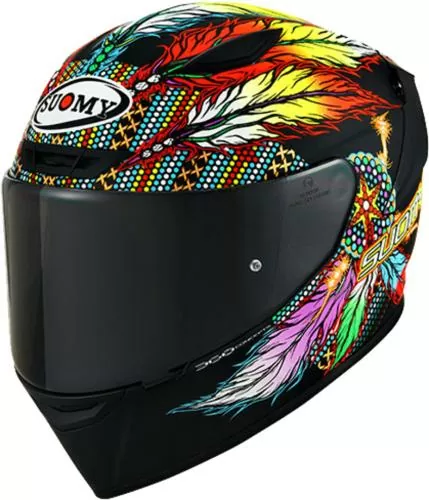 Suomy Integralhelm Track-1 Chieftain - schwarz matt-gelb-blau