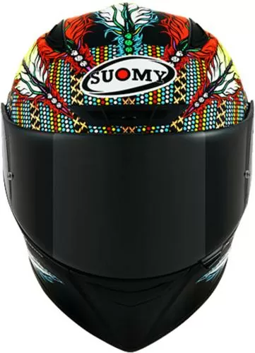 Suomy Integralhelm Track-1 Chieftain - schwarz matt-gelb-blau