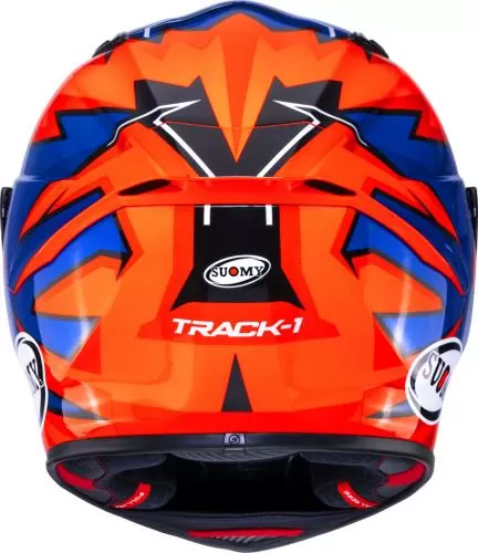 Suomy Integralhelm Track-1 Firestorm - orange-blau-schwarz