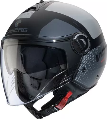 Caberg Open Face Helmet Riviera V4X Alpha - matt black-anthracite-grey
